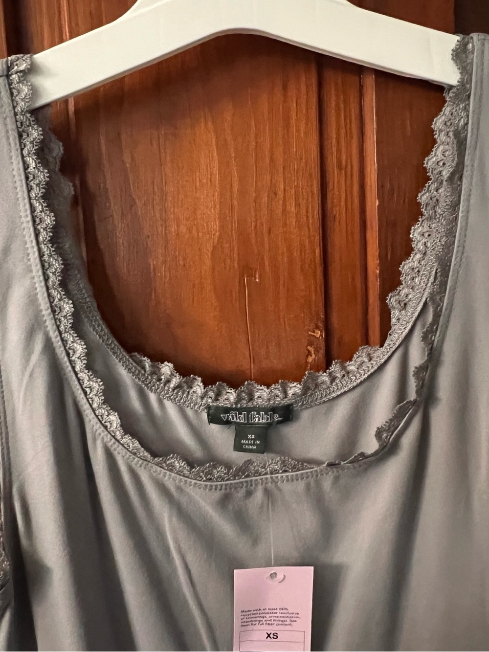 Wild Fable Women's Game Day Lace Drop Waist Mini Skater Dress Gray Size XS | NWT - Picture 6 of 10